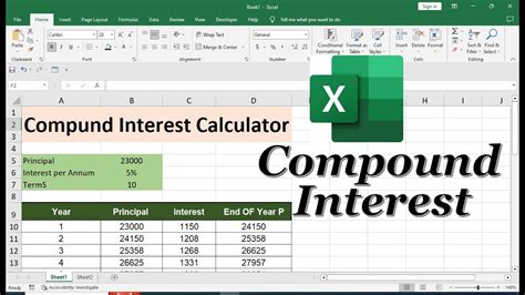 Interest compounding By using Microsoft Excel YouTube