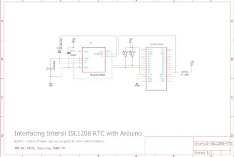 Interfacing Intersil ISL1208 RTC with Arduino - CIRCUITSTATE