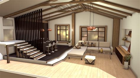 Interior 3d model.  Download high-quality assets for your architecture, interior...