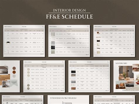 Interior Design Furniture Schedule Example Home Design Studio