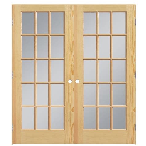 Interior french doors home depot. Krosswood Doors. 48 in. x 80 in. Craftsman Shaker 10-Lite Both Active MDF Solid Hybrid Core Double Prehung Interior Door 