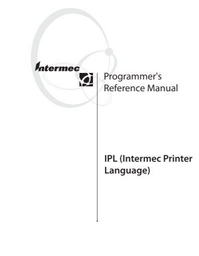 Intermec 3400e ipl programming reference manual. - 2000 f 53 ford chassis parts guide.