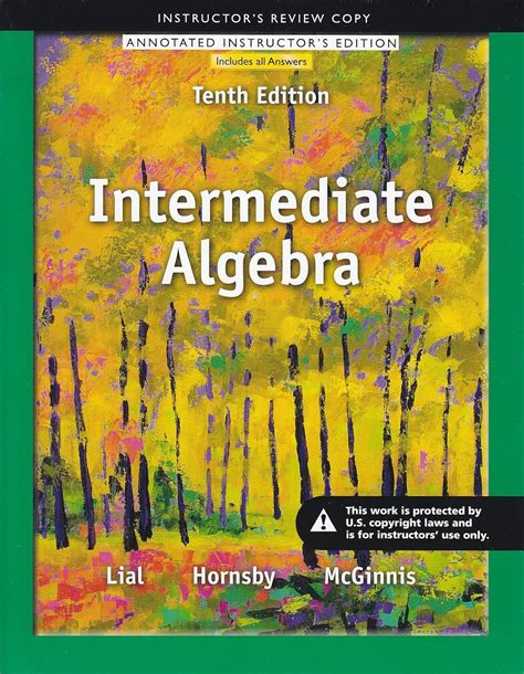 Intermediate Algebra Annotated Instructors Edition