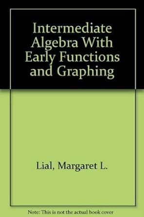 Intermediate Algebra Early Functions And Graphing Instructors Resource Manual