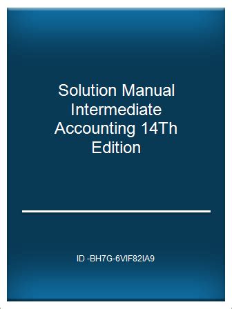 Intermediate accounting 14th edition solutions manual 13. - The literature of theology a guide for students and pastors revised and updated.
