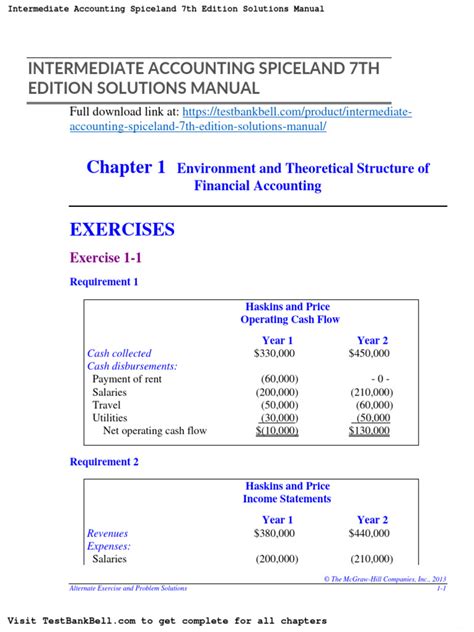 Intermediate accounting 7th edition spiceland solutions manual. - La mar, los buques y el arte.