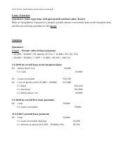 Intermediate accounting leases solutions with the exercises. - Das konstanzer konzil 1414 - 1418.