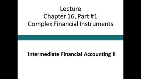 Intermediate accounting solutions manual complex financial instruments. - Manual da tv sony bravia ex525.