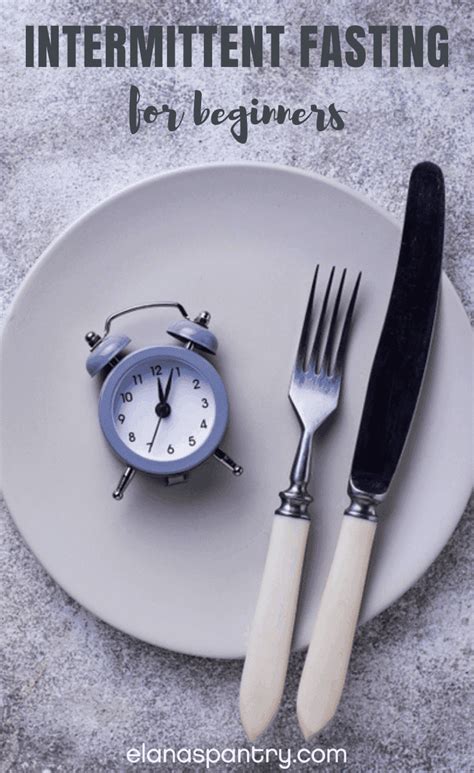 Intermittent Fasting for Beginners Guide Elana