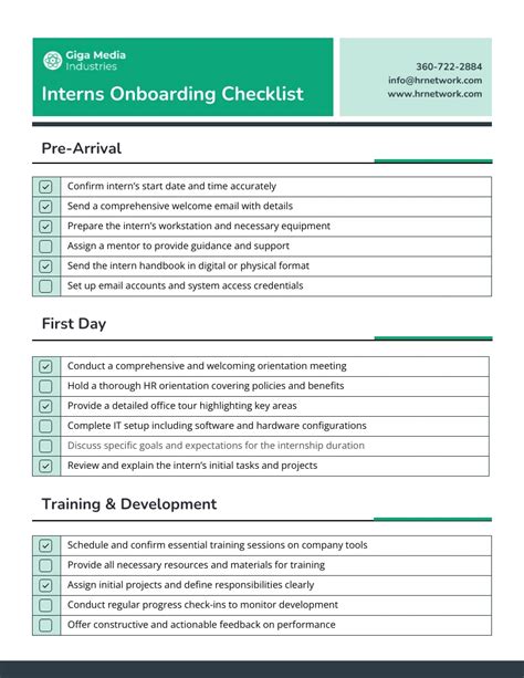 Intern Onboarding Checklist Doc Template pdfFiller