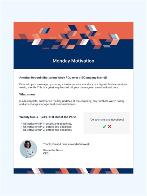 Internal Communication Email Templates