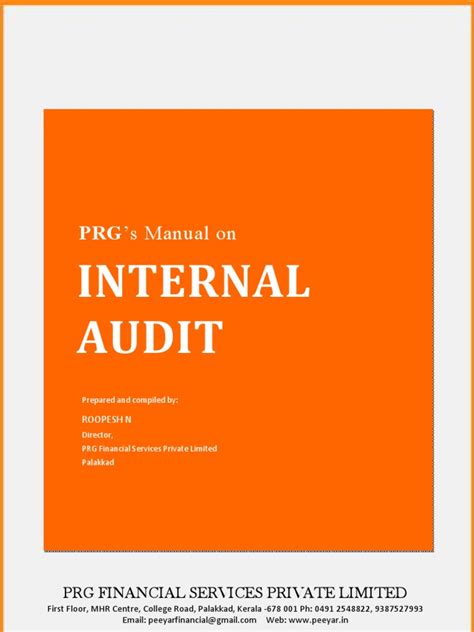 Internal audit manual of a hospital. - Manual de programación de fanuc fapt.