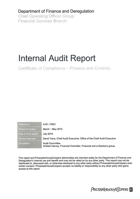 Internal audit report format pdf.  The Institute of Internal Auditors ...
