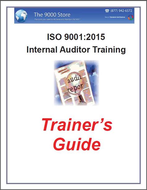 Internal auditor training manual iso 9001. - Les e lus et les de c ʹus.
