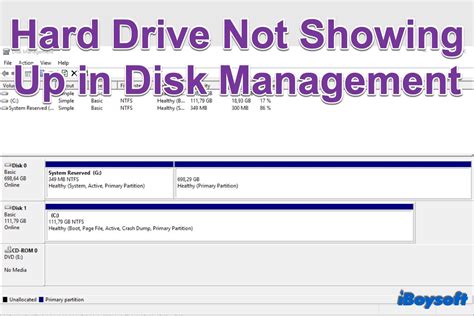 Internal hard drive not showing up in disk management windows 10.  Hard driver...