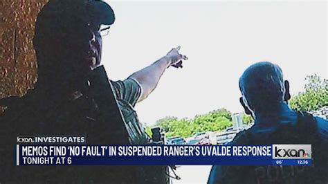 Internal memos find 'no fault' in suspended Texas Ranger's Uvalde response