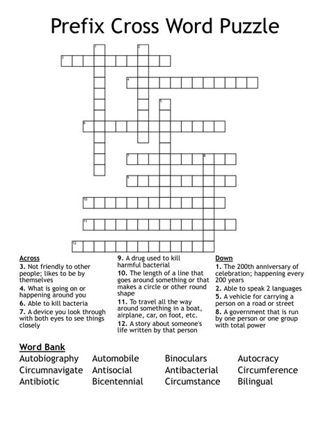 directional prefix Crossword Clue. The Crossword Solver found 30 answers to "directional prefix", 3 letters crossword clue. The Crossword Solver finds answers to classic crosswords and cryptic crossword puzzles. Enter the length or pattern for better results. Click the answer to find similar crossword clues .