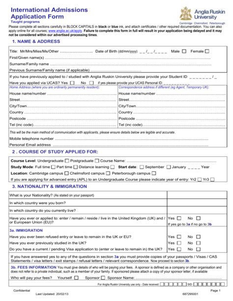 International Admissions Admissions