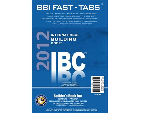 International Building Code (IBC) 2012 FastTabs