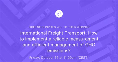 International Freight Transport: How to implement a reliable ...