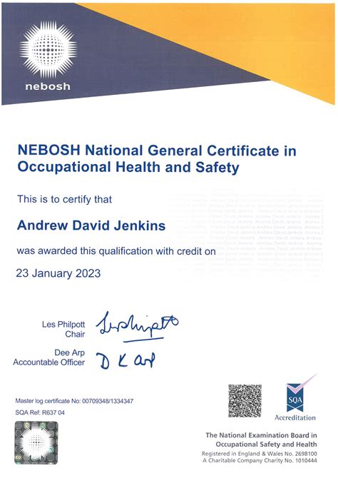 International General Certificate in Occupational Health and Safety