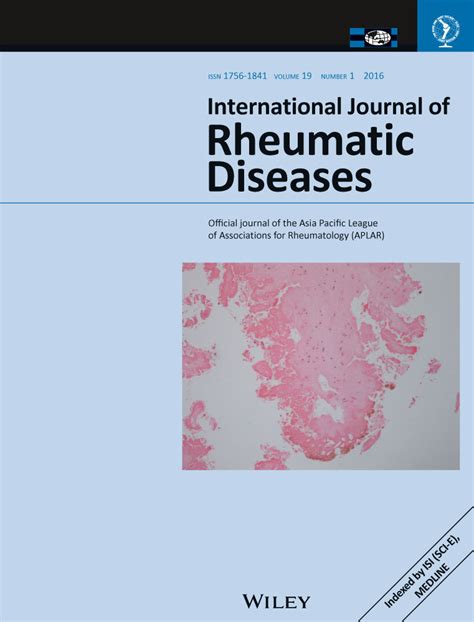 International Journal of Rheumatic Diseases 最新のインパクト …