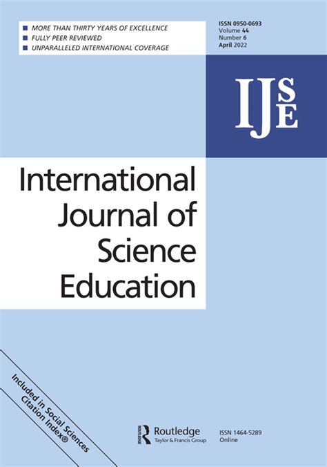 International Journal of Science Education: Vol 44, No 16 (Current issue)