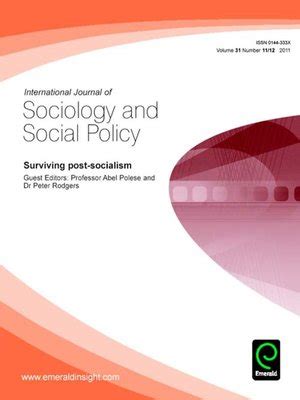 International Journal of Sociology and Social Policy