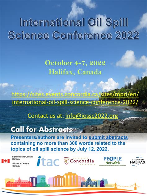 International Oil Spill Science Conference 2024 - Halifax, Canada