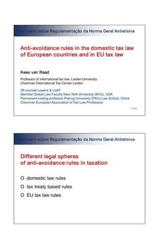 International Tax Law - Leiden University