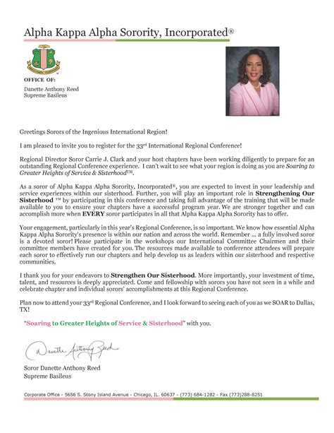International aka chapters.  Message from the International Regional Director Greetings ...