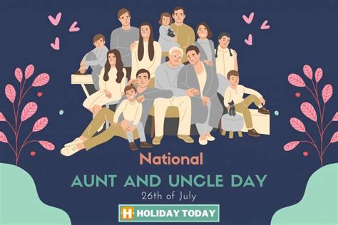 International aunt and uncle day. The Unknown History of National Aunt and Uncle Day. The Unknown History of National Aunt and Uncle Day It’s unclear just when the dedicated day was established, but the importance of aunts and uncles is backed by psychologists and demonstrated in modern media (shout out to Uncle Phil of the Fresh Prince of Bel-Air!) 