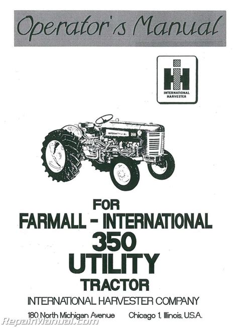 International farmall 350 utility tractor operators manual. - Academie du vin guide to french wines.