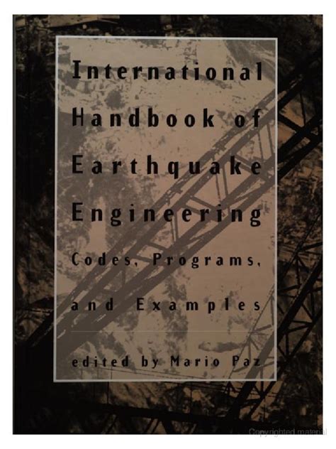 International handbook of earthquake engineering codes programs and examples 1st edition. - Soluzioni manuali elementi di elettromagnetismo sadiku 4 °.