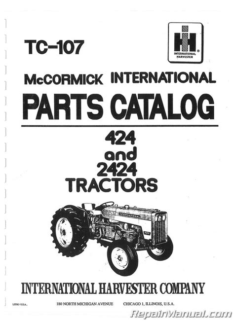 International harvester parts manual ih p dairy eq. - Manuale di riparazione dell'assistenza tecnica dei motori tecumseh.