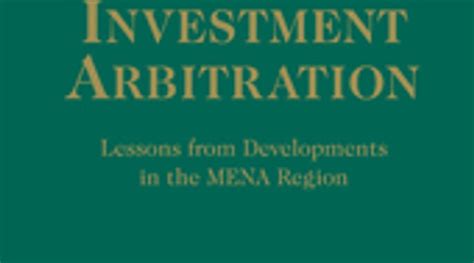 International investment arbitration lessons from developments in the mena region. - Fouilles dans les tombelles de le tène en ardenne..