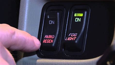 Press and release the clutch pedal. Hold the DPF switch to the ON position for five continuous seconds then let go. At this point, the engine speed will ramp up (RPM increase), and the DPF warning lamp will disappear. The parked regen is now in process and should take 40 minutes to complete.. 