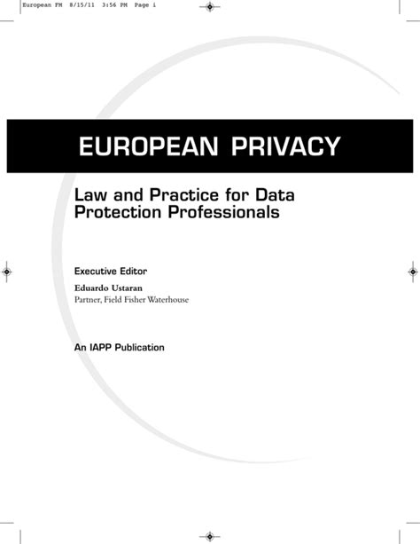 International privacy association. The category of Professional Members shall include, but is not limited to, chief privacy officers, compliance officers, privacy managers and other internal privacy support positions. Business Members: Individuals consulting with other organizations on issues such as developing or managing an organization’s compliance with responsible ... 
