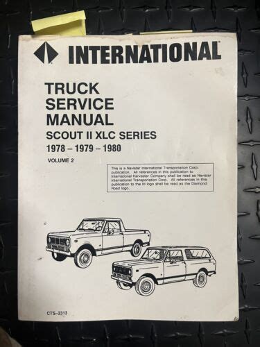 International truck service manual scout ii. - Free solutions manual and test banks.