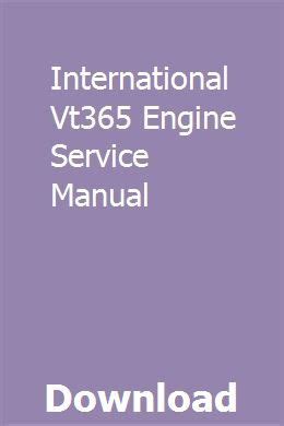 International vt365 engine service manual troubleshooting. - Luxman lv 110 lv 111 amplifier service repair manual.
