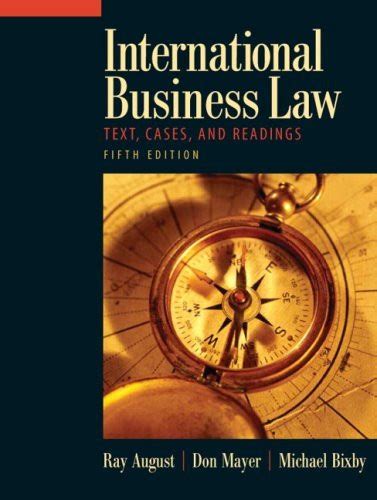Download International Business Law By Ray A August