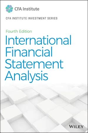 Read International Financial Statement Analysis By Thomas R Robinson