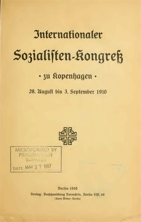 Internationaler sozialisten kongress zu kopenhagen, 28. - Handbuch der psychologie forensische psychologie band 11.