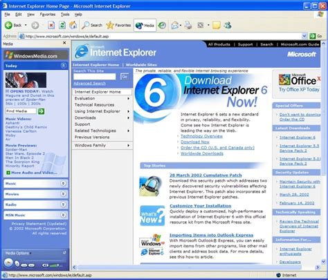 Internet Explorer 6 for Windows