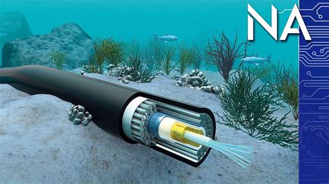 Internet cables in the ocean. Cables that run over a continental shelf have to be buried between one and two metres deep. However, many just lie on the ocean floor because they are too deep under the sea for much to damage them. 