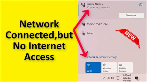 Internet connection but no network access - Microsoft Community