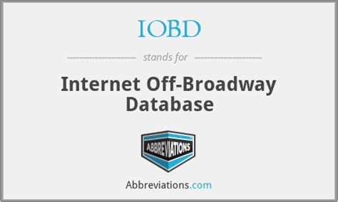 Internet Broadway Database; Internet Off-Broadway Databas