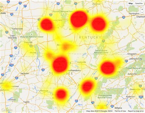 ⚡ Major Internet #outage detected: #Spectrum in #Tennessee since 4:25 PM, impacting #Knoxville #Sevierville #Clarksville +9 areas .... 