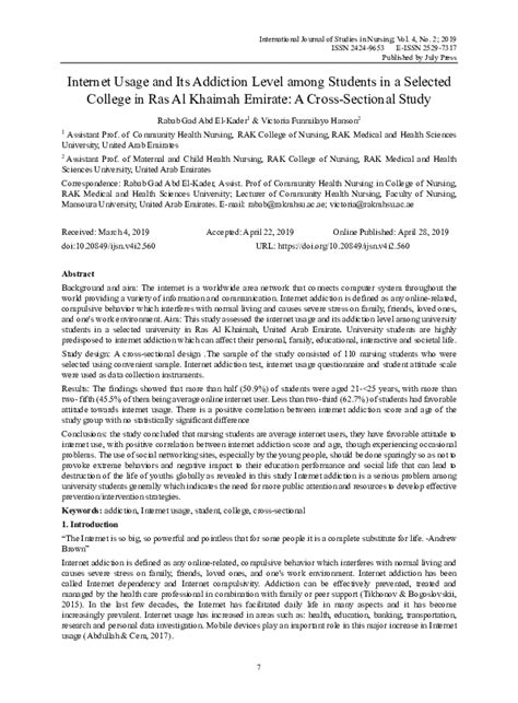 Internet use and its addiction level in medical students