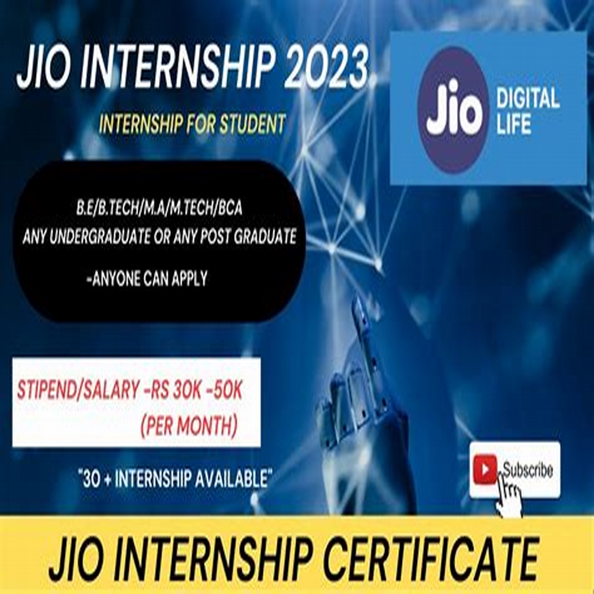 2024 Internship at JIO Reliance Jio Internship Program 2023 ...